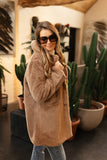 Stonefield Fashion - www.stonefieldfashion.be - Faux Fur Coat Camel