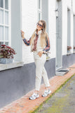 Stonefield Fashion - www.stonefieldfashion.be - Mom Jeans Beige