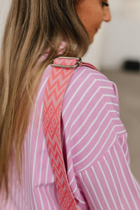 Stonefield Fashion - www.stonefieldfashion.be - Patterned Shoulder Strap Pink