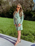 Mint Green Blazer Dress