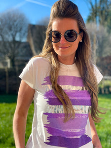 Stonefield Fashion - www.stonefieldfashion.be - T-shirt Zebra Purple