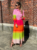 Stonefield Fashion - www.stonefieldfashion.be - Multi Colour Dress Fuchsia