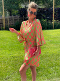 Stonefield Fashion - www.stonefieldfashion.be - Pink/Green Dress Capri